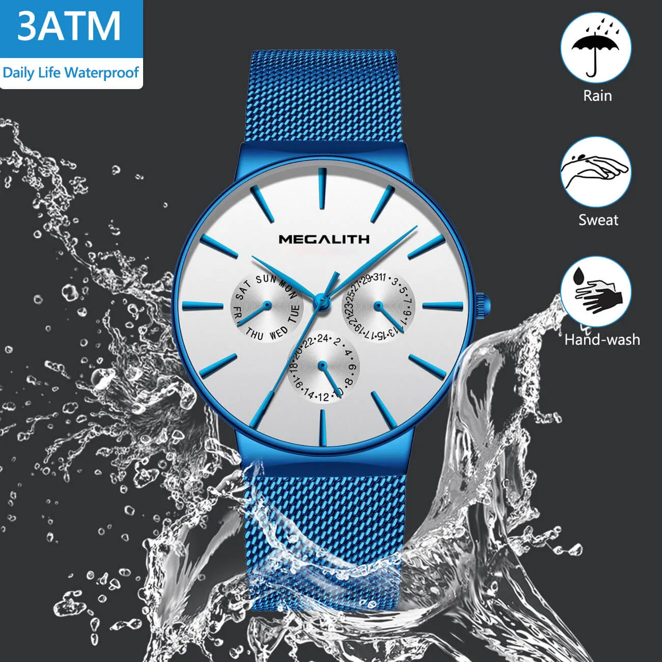 0047M | Quartz Men Watch | Mesh Band