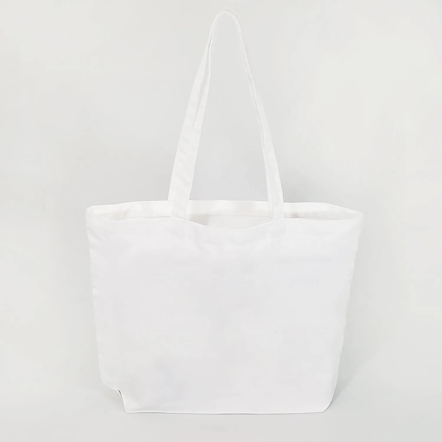 120 ct Large 100% Polyester Canvas Sublimation Tote Bags White - By Case