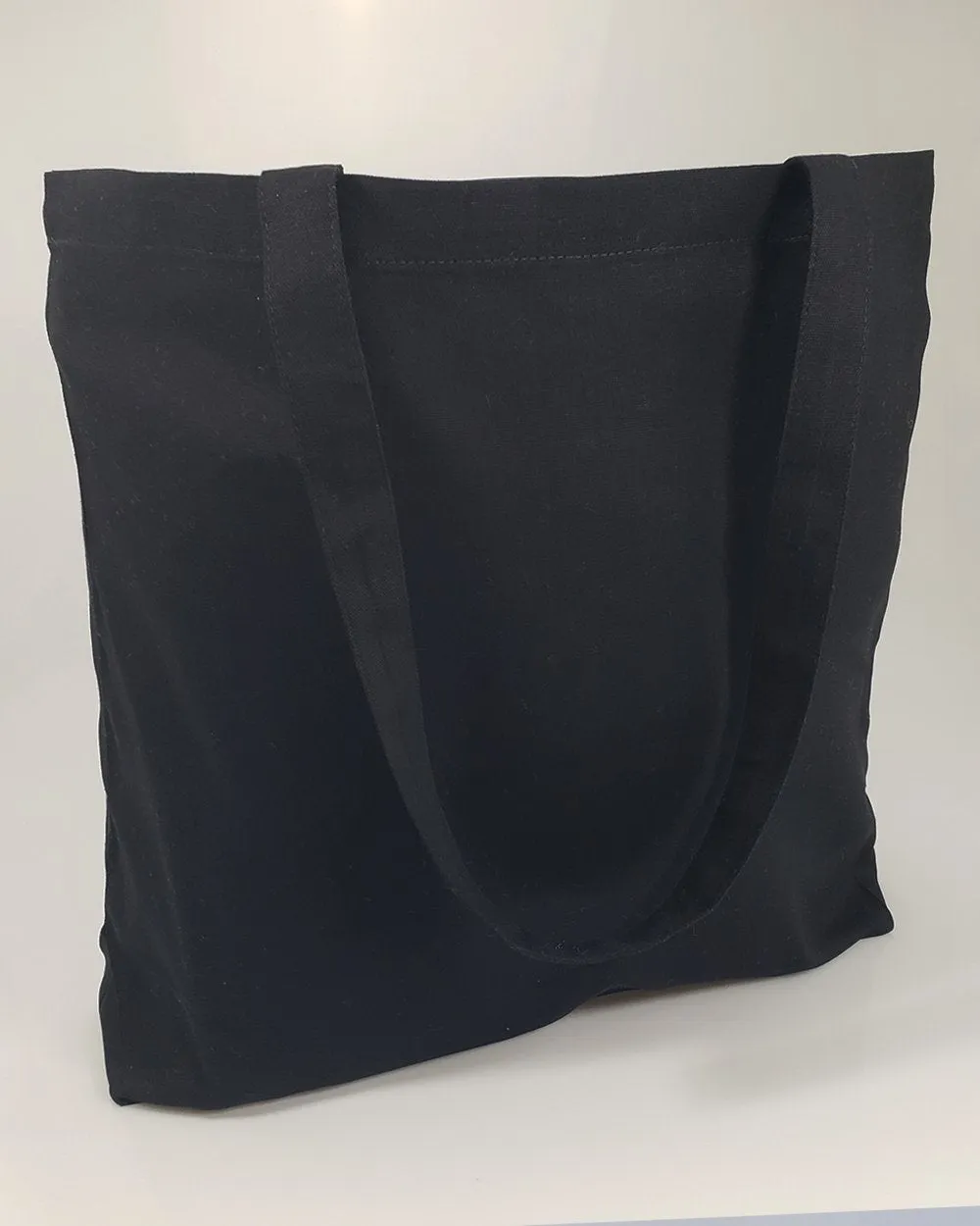 120 ct Large Size Light Canvas Wholesale Tote Bag with Long Handles - By Case