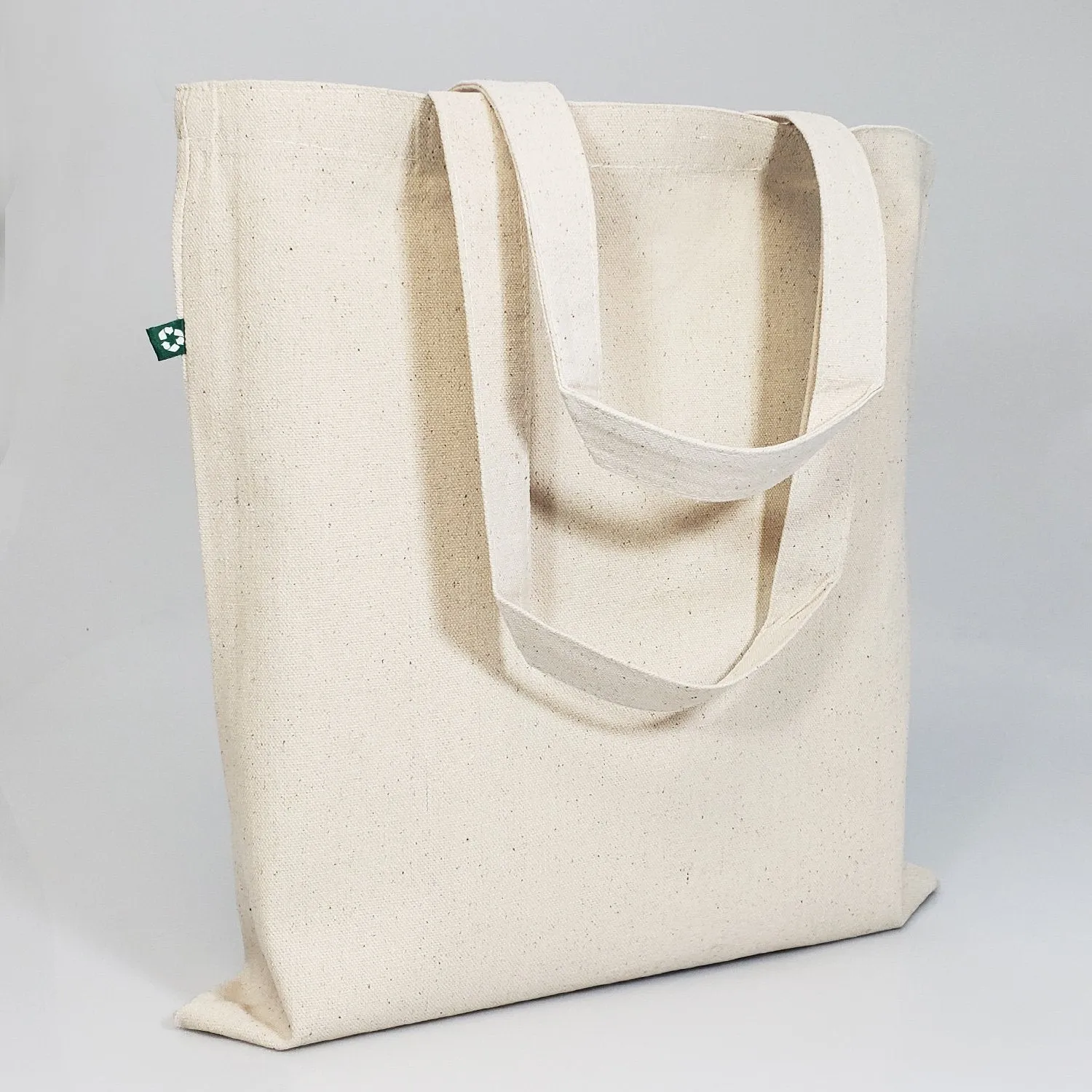 144 ct Eco Friendly Recycled Cotton Canvas Basic Tote Bags - By Case