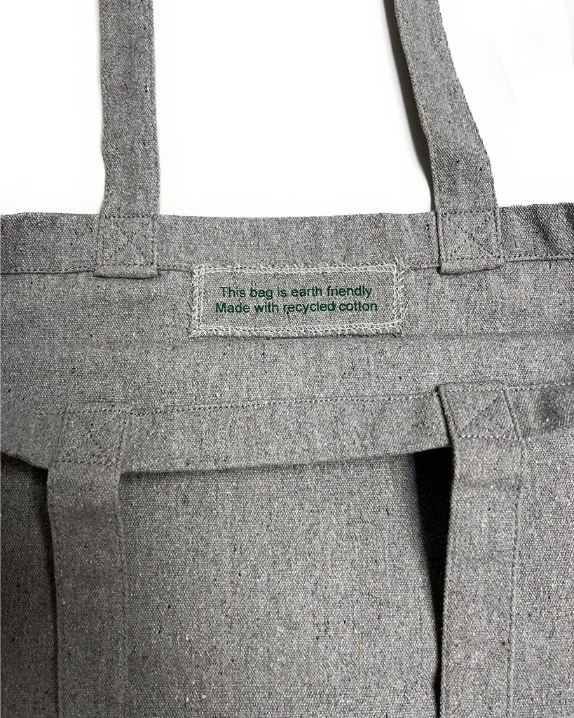 144 ct Eco Friendly Recycled Cotton Canvas Basic Tote Bags - By Case