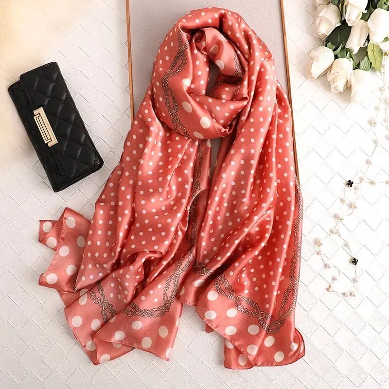 180*90cm Luxury Brand Women Summer Silk Scarves Shawls Lady Wrap Soft Female Echarpe Designer Beach stole Bandanna foulard pareo