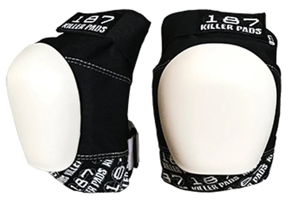 187 Killer Pads - Pro Knee Pads - White Caps