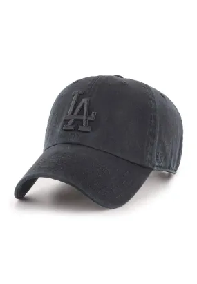 '47 Brand Strapback Cap - Clean UP LA Dodgers Black Washed