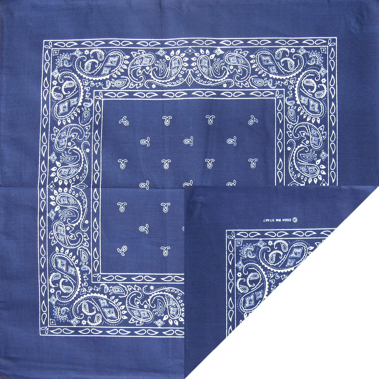 600 ct 100% Cotton Paisley Bandana - By Case