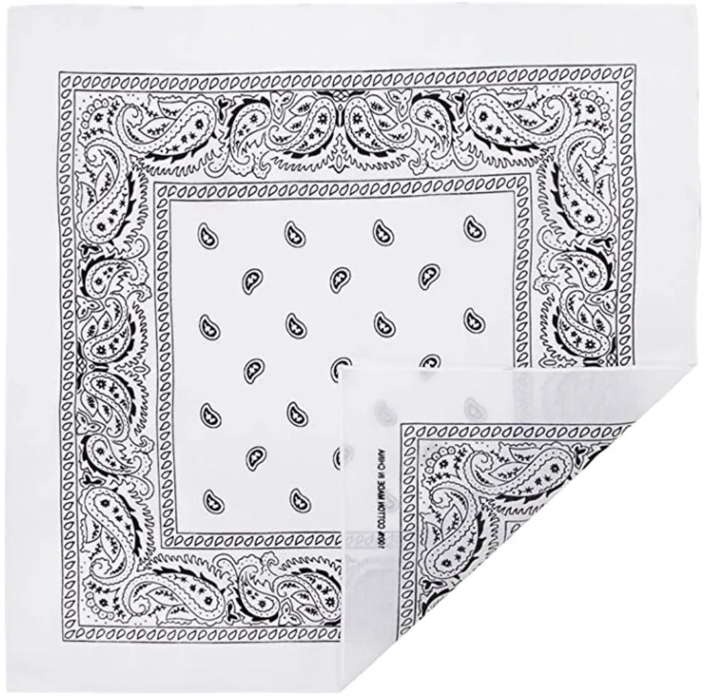 600 ct 100% Cotton Paisley Bandana - By Case