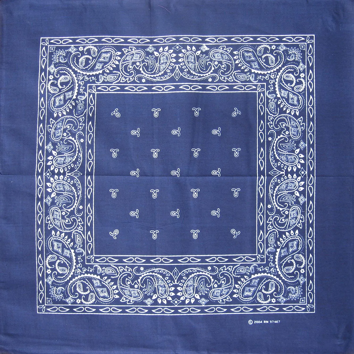 600 ct 100% Cotton Paisley Bandana - By Case