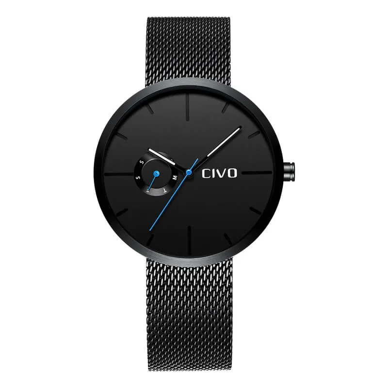 8022C | Quartz Men Watch | Mesh Band