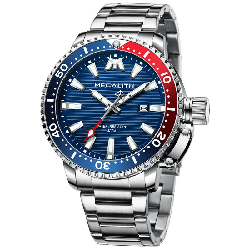 8214M | Quartz Men Watch | Stainless Steel Band