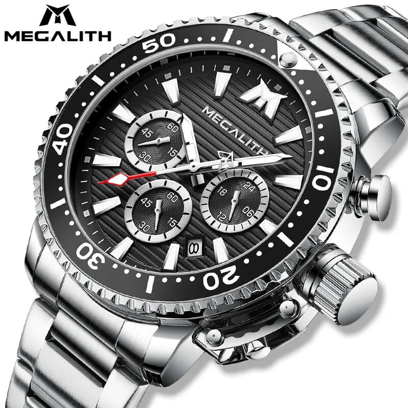 8216M | Quartz Men Watch | Stainless Steel Band