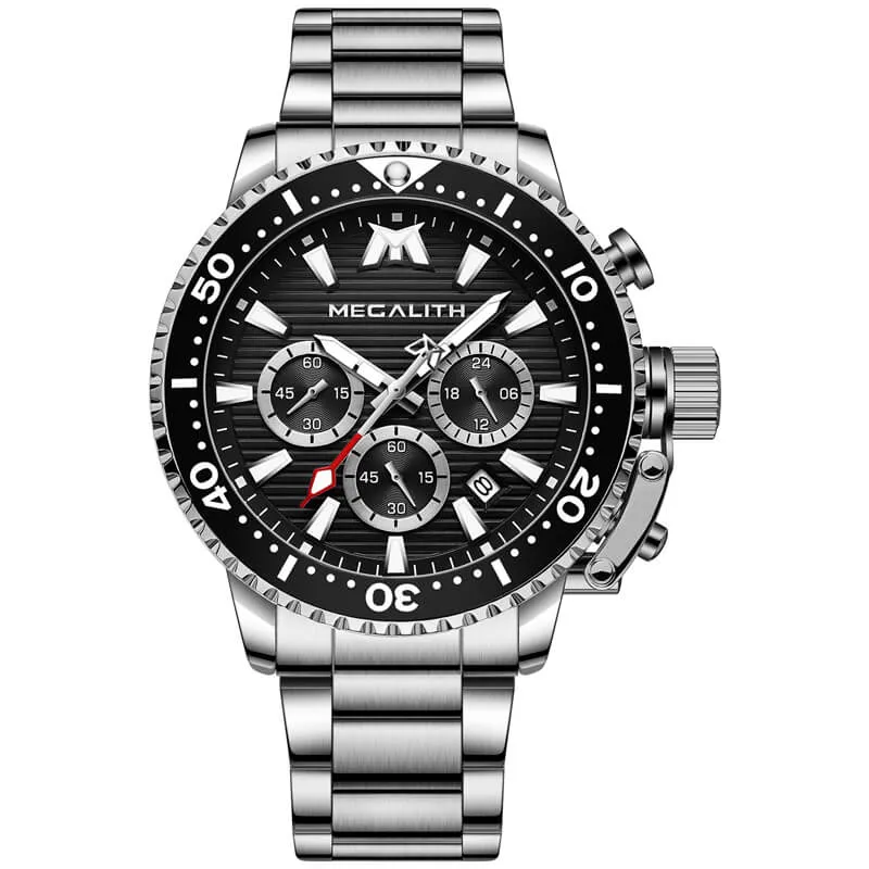 8216M | Quartz Men Watch | Stainless Steel Band