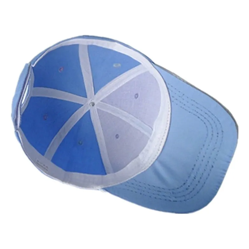 Acrylic Plain Color Accent Baseball Adjustable Snapback Cap