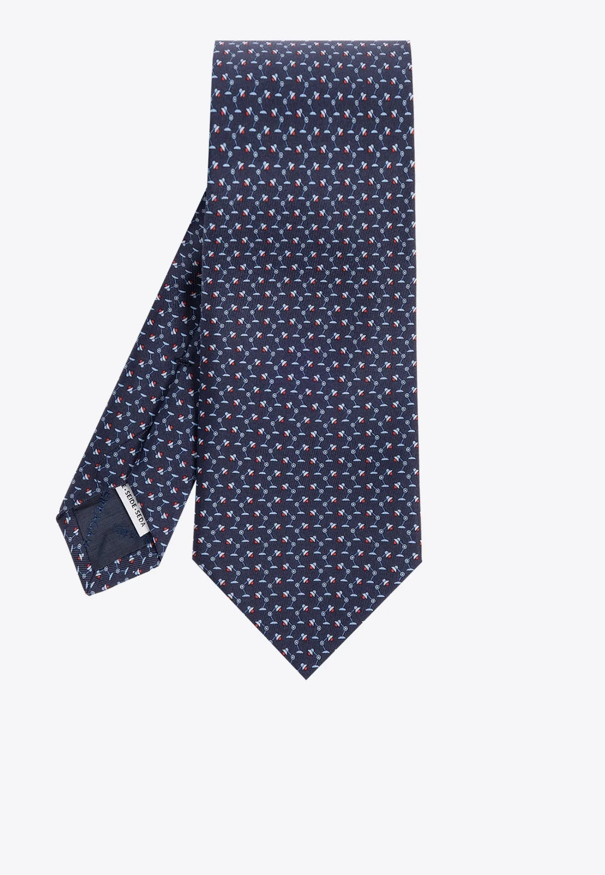 All-Over Pattern Silk Tie