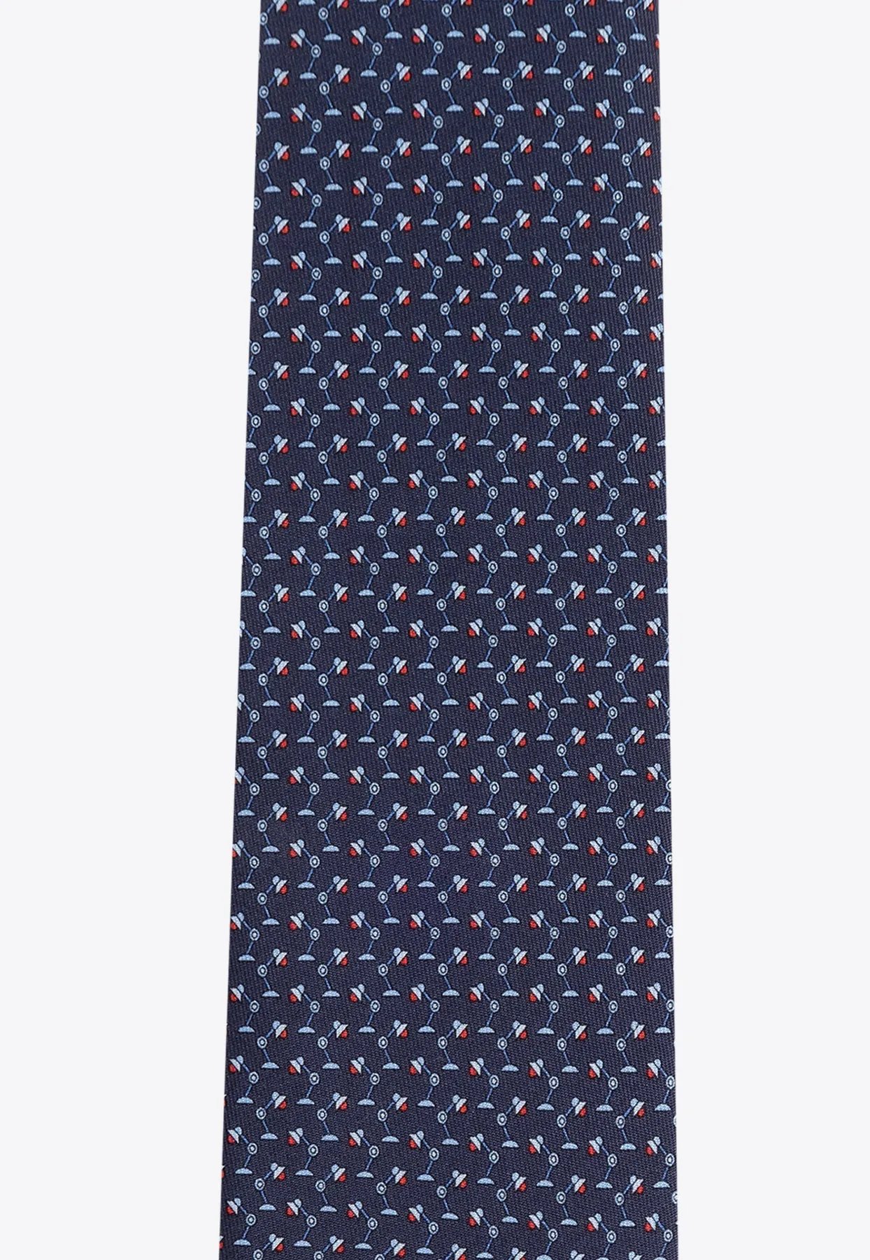 All-Over Pattern Silk Tie