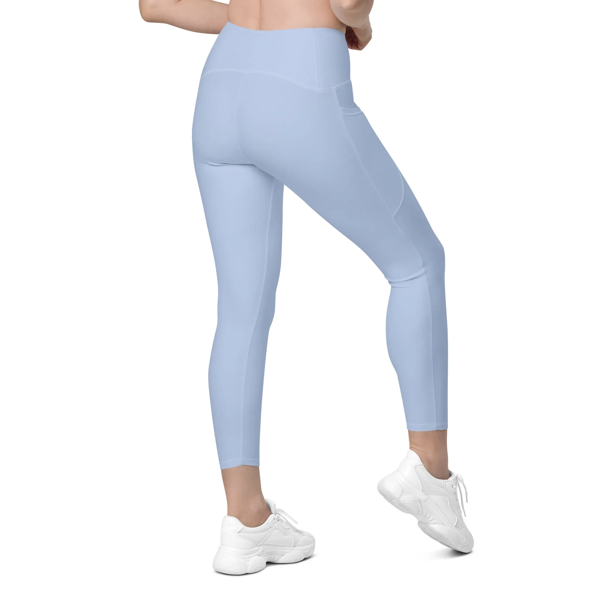 Baby Blue Leggings With Pockets