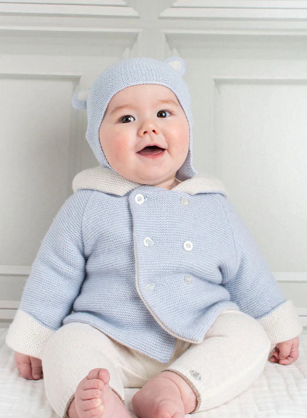 Baby Teddy Hat in Blue