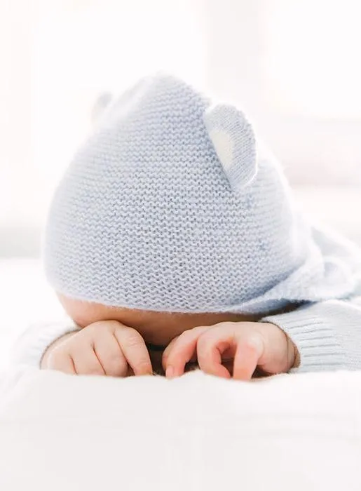 Baby Teddy Hat in Blue