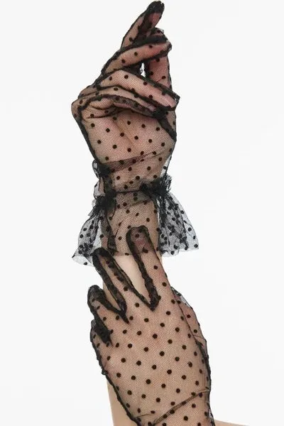 Back Dot Lace Gloves