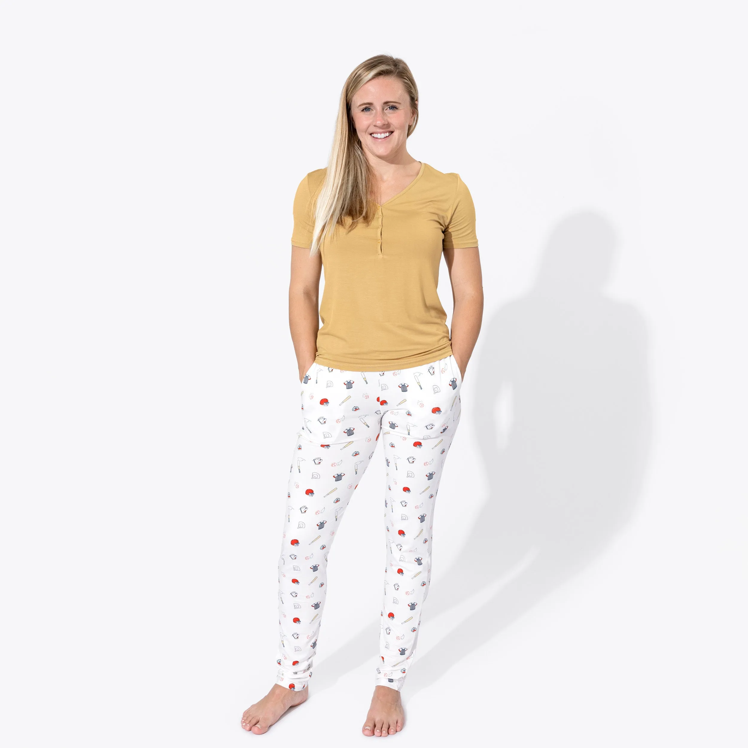 Baseball Bamboo Women's Pajama Set