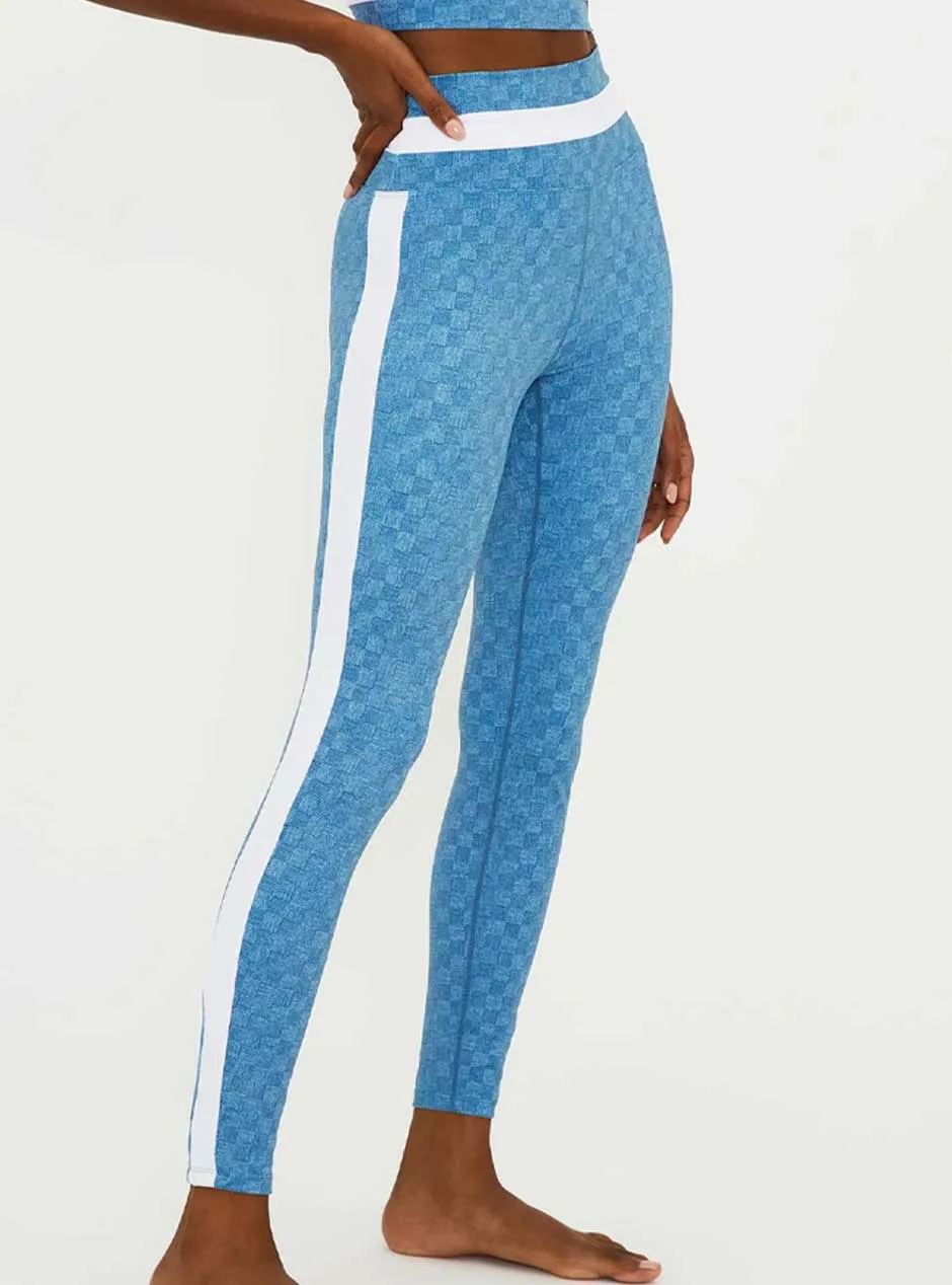 Beach Riot Women's Elena Full Length Leggings - Denim Daze Blue