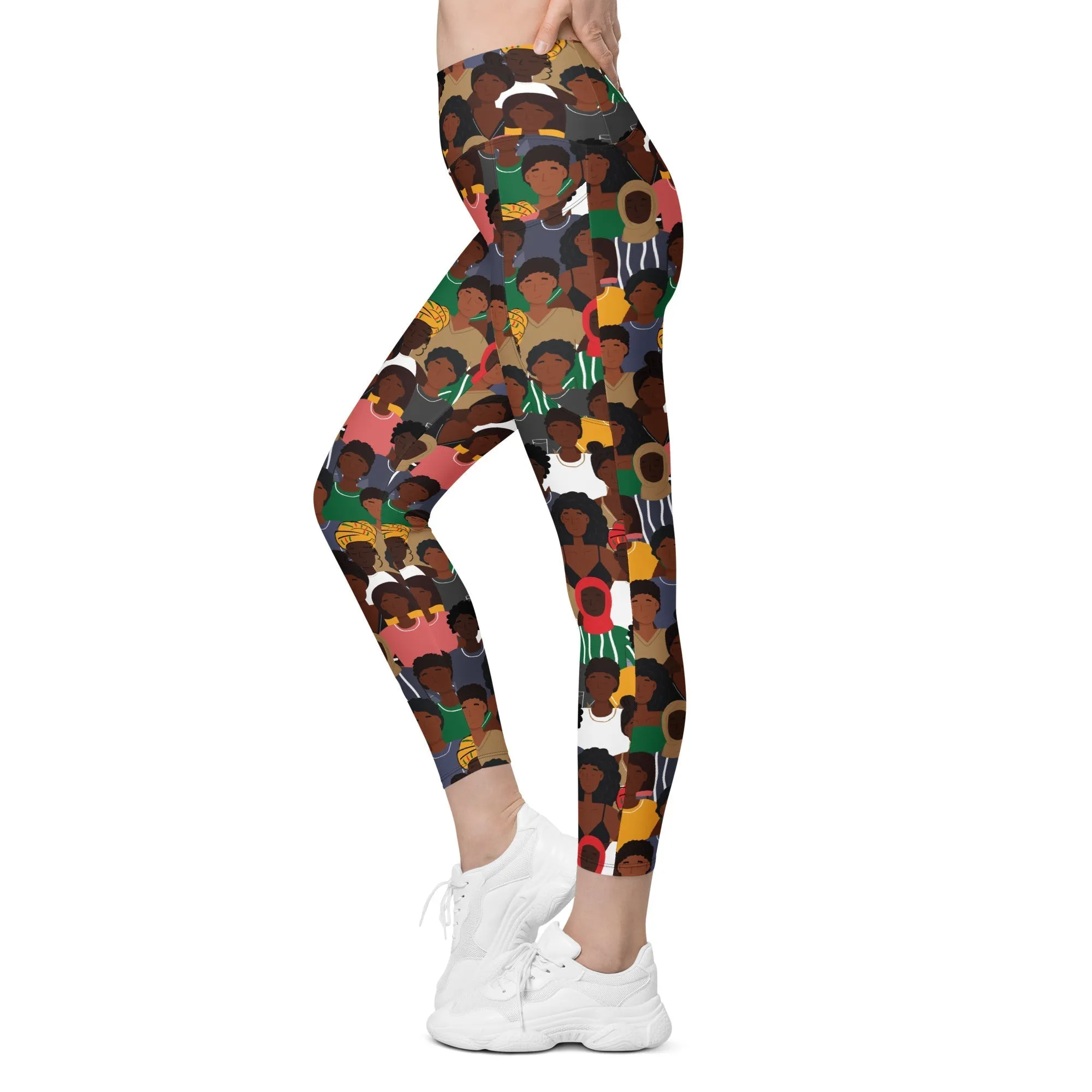 Black History Celebration Leggings With Pockets