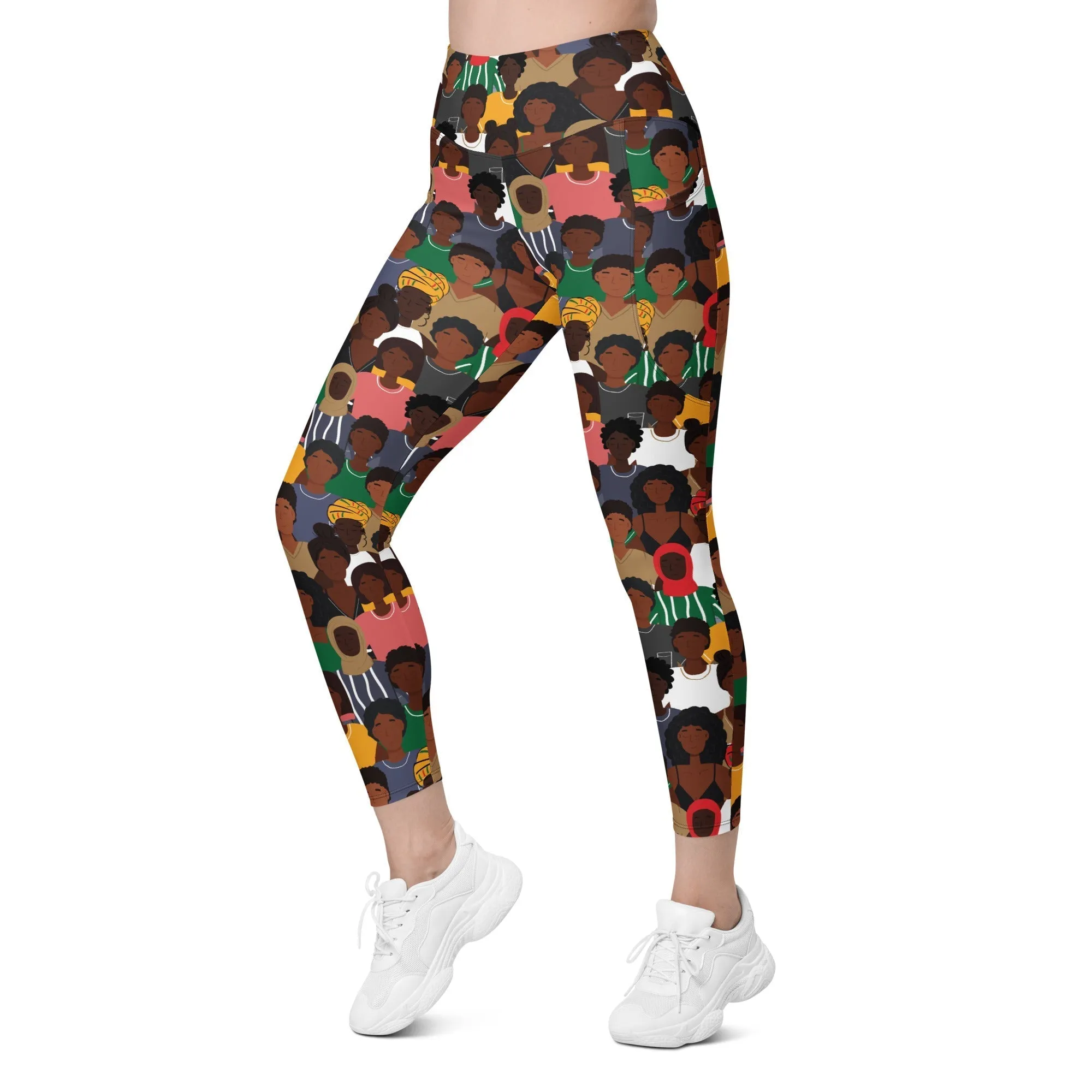 Black History Celebration Leggings With Pockets