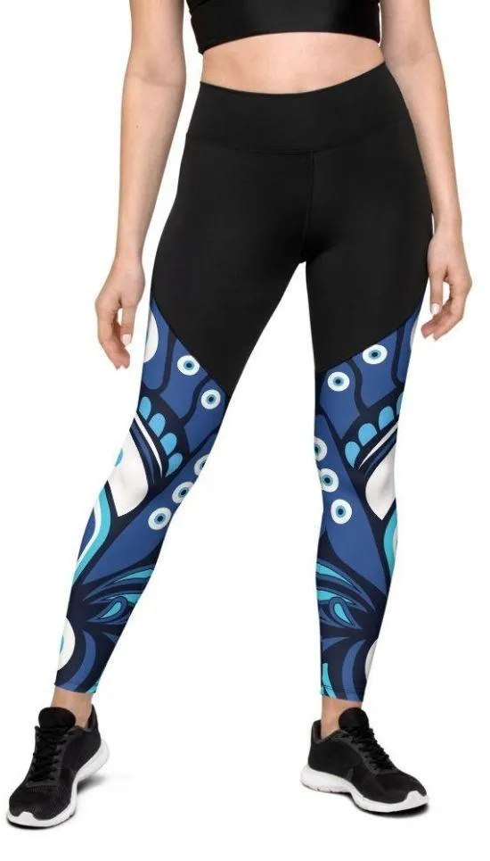 Blue Eye Compression Leggings