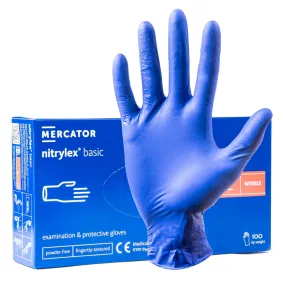 Blue Nitrile Gloves Powder Free / All Sizes Available