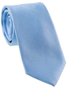 Blue Self Pattern Tie, Bow Tie, Handkerchief