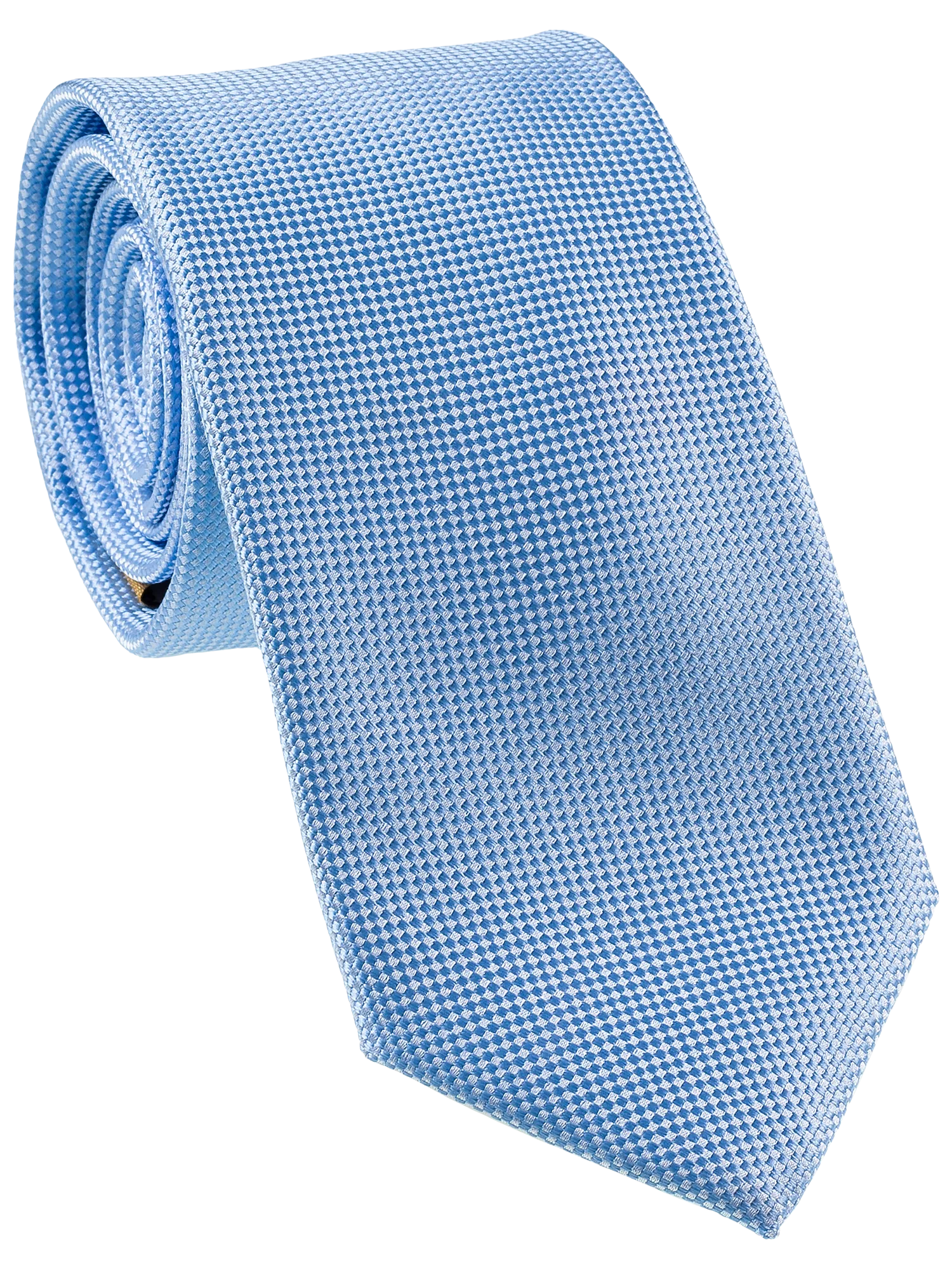 Blue Self Pattern Tie, Bow Tie, Handkerchief