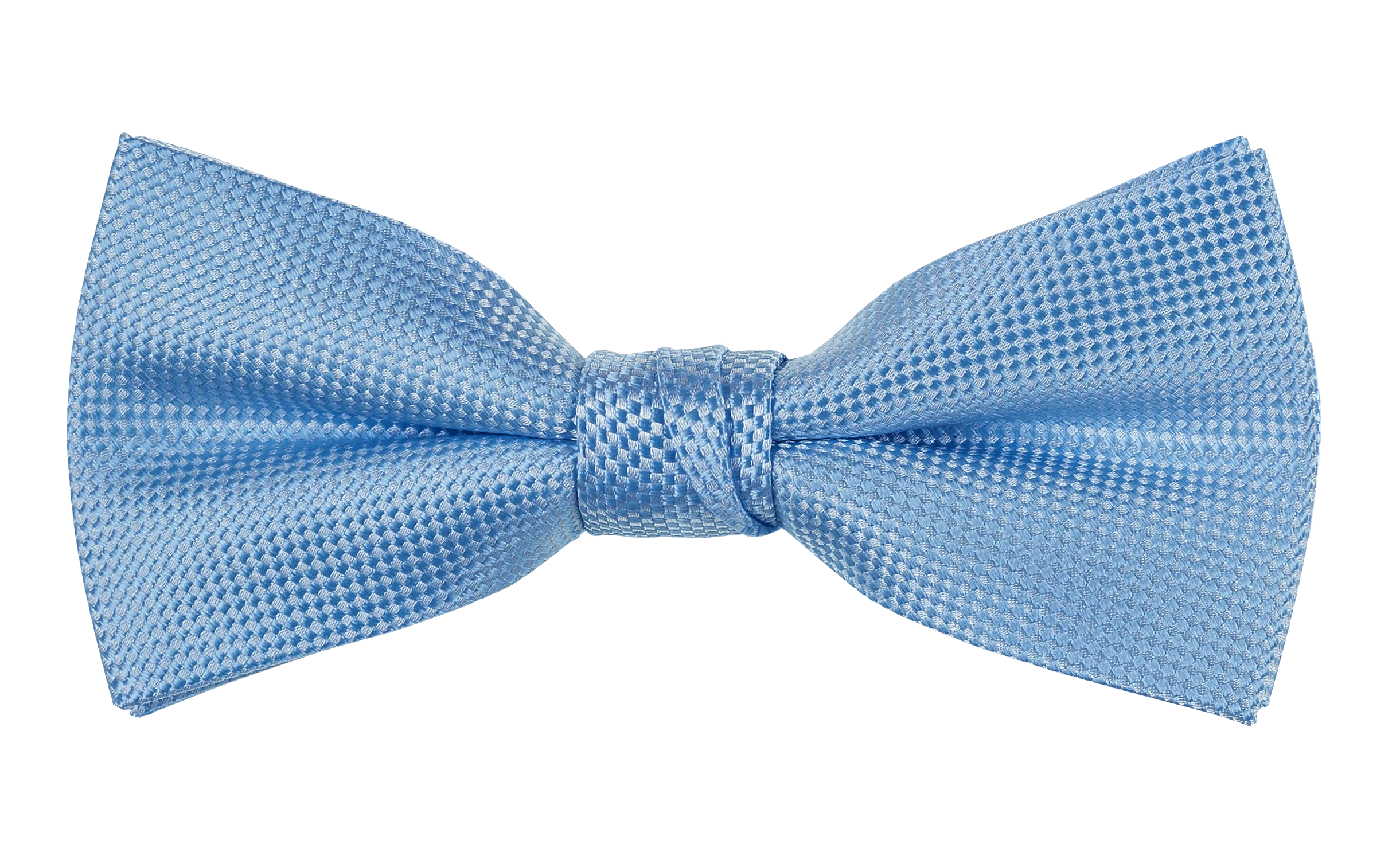 Blue Self Pattern Tie, Bow Tie, Handkerchief