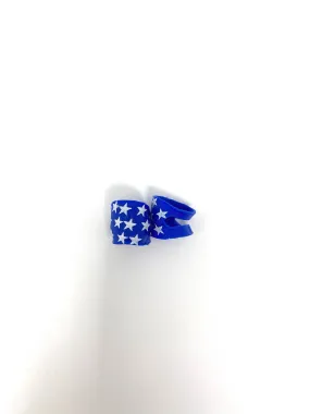 Blue with White Stars Open Knee Pads