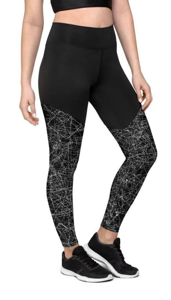 Blurred Lines Compression Leggings