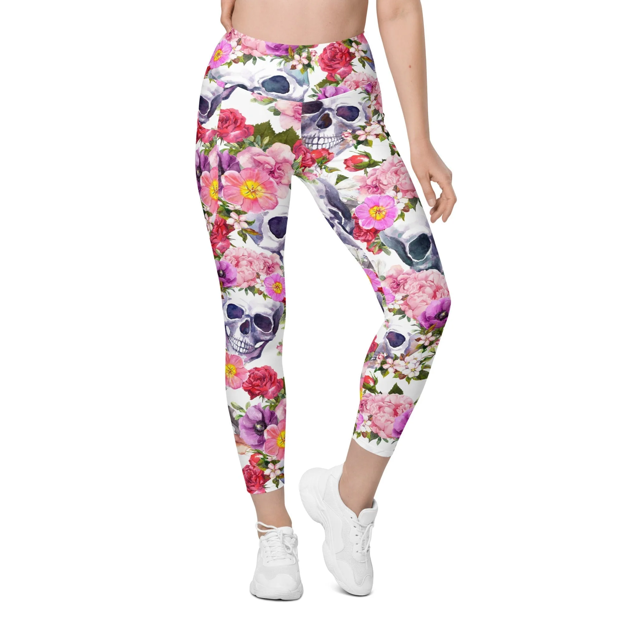 Boho Skull Leggings With Pockets