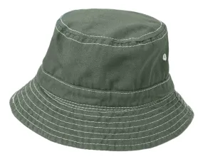 Boys and Girls 100% Cotton Twill UPF 50  Wharf Hat | Turtle Green (Dyed & Finished in USA*)