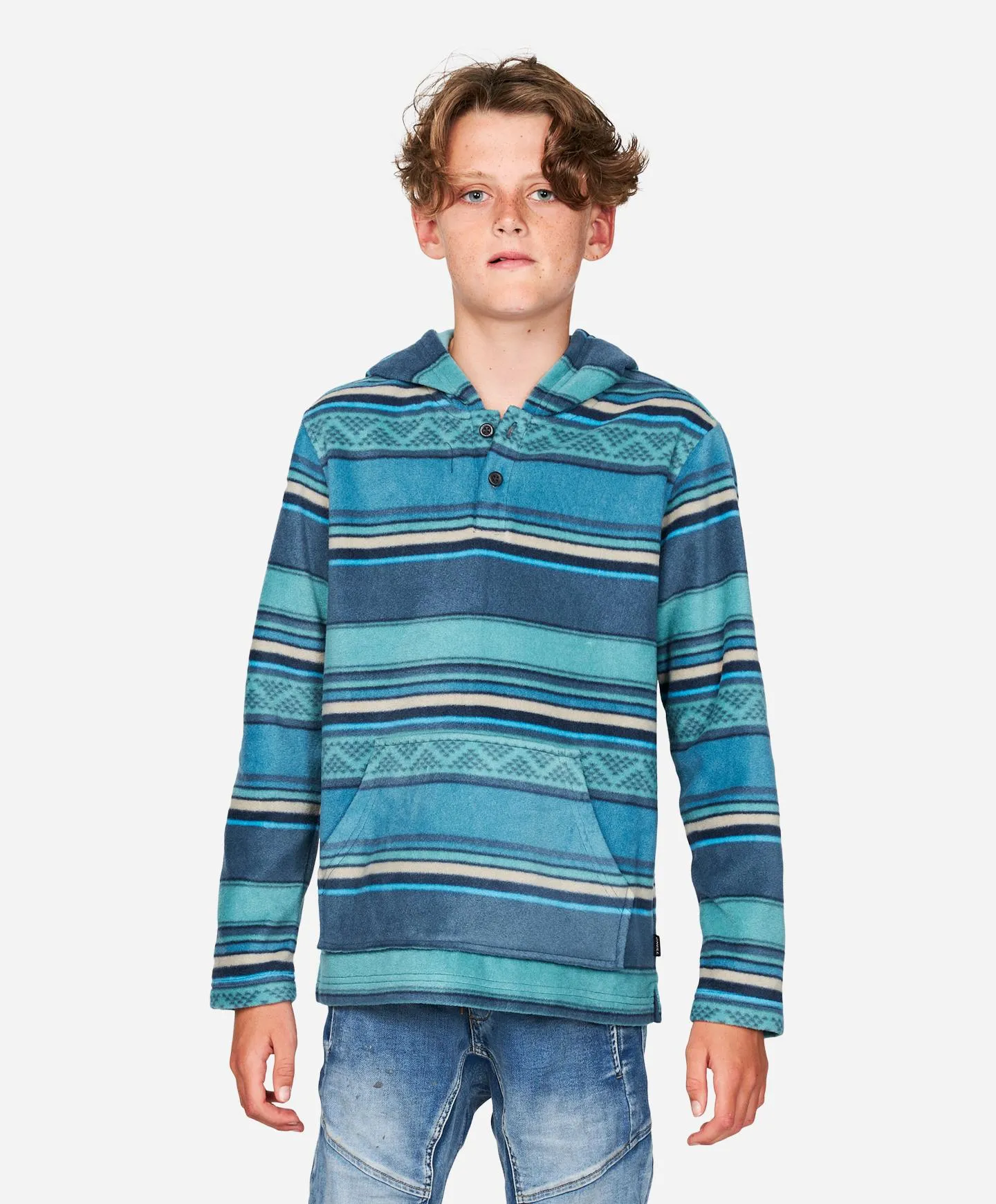 Boys Newman Pullover Fleece - Storm Blue