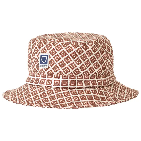 Brixton Beta Packable Bucket Hat White/Bronze