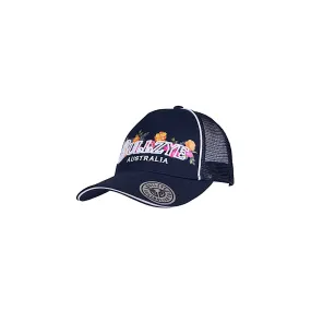 Bullzye Flora High Profile Trucker Cap - Navy