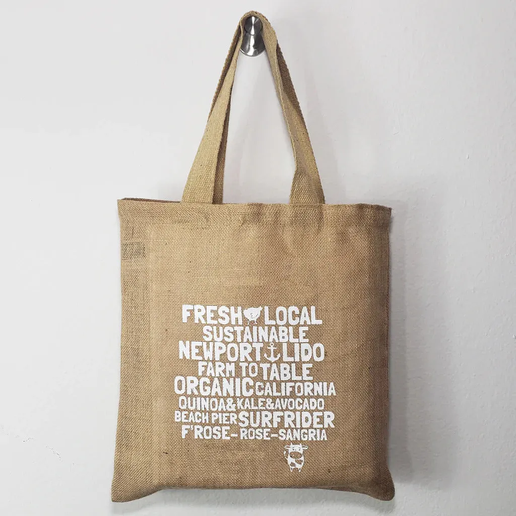 Burlap Promotional Tote Bags - Burlap Tote Bags Customized Logo