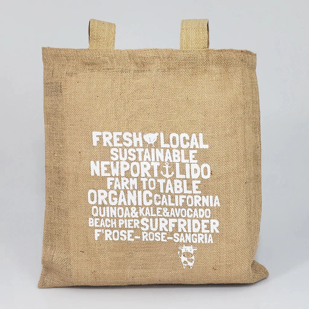 Burlap Promotional Tote Bags - Burlap Tote Bags Customized Logo