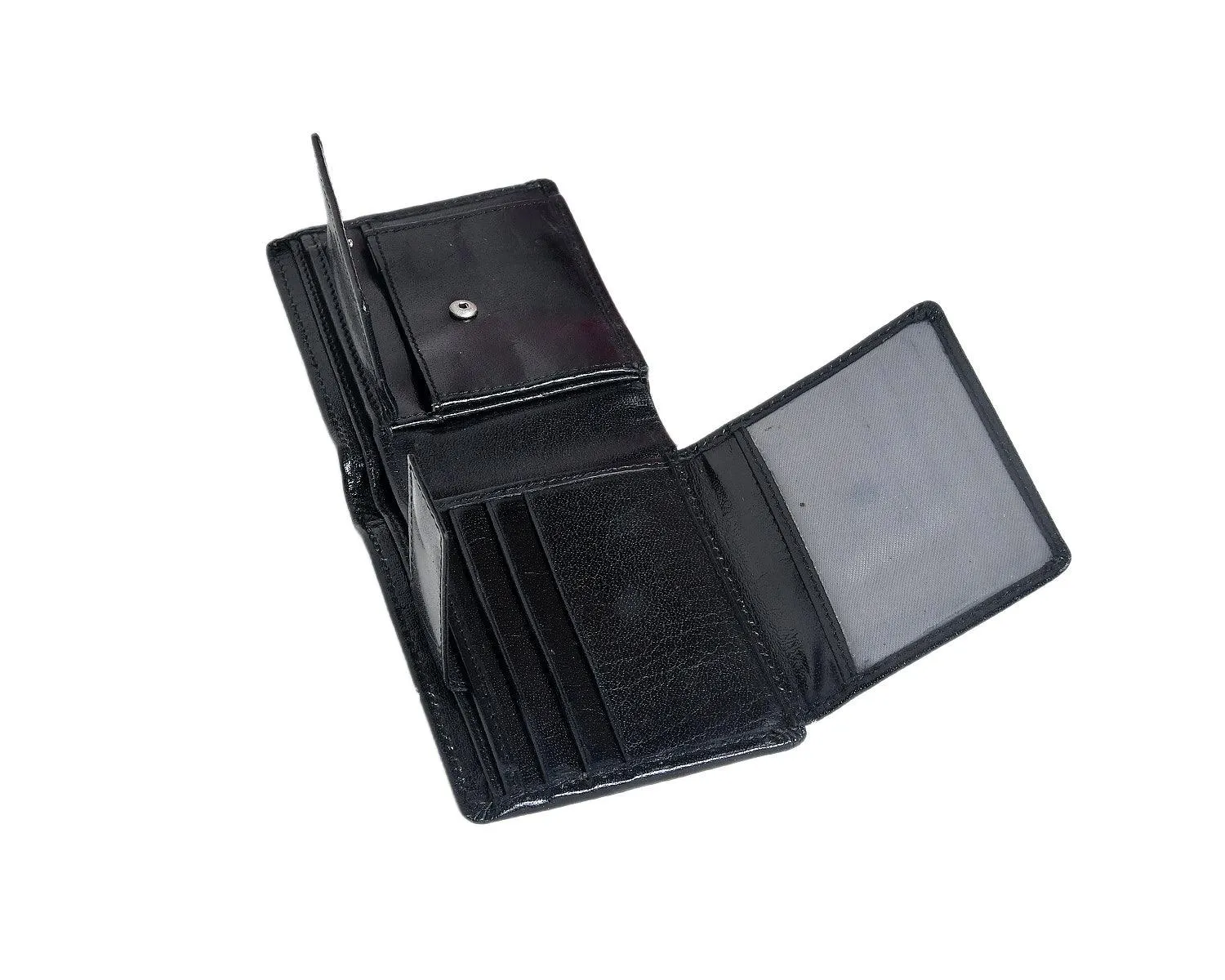 Celtic Black Color Pure Leather Wallet For Men, Art:- LA-1390