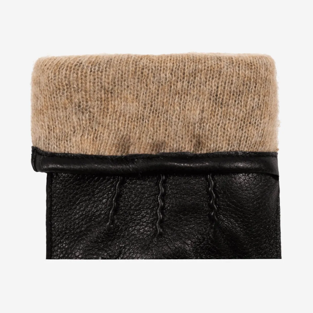 Charles – luxurious American deerskin leather gloves with warm cashmere lining