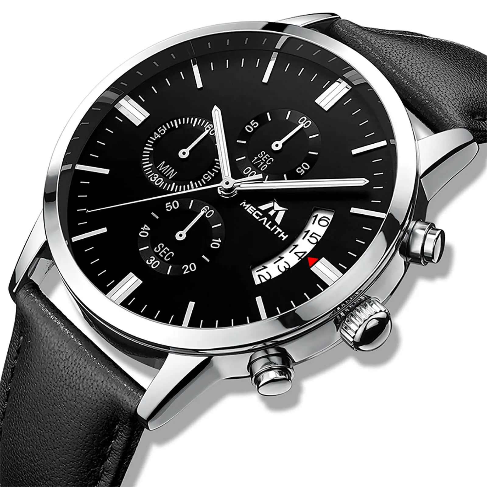 Chronograph Watch | Leather Band | 0105M