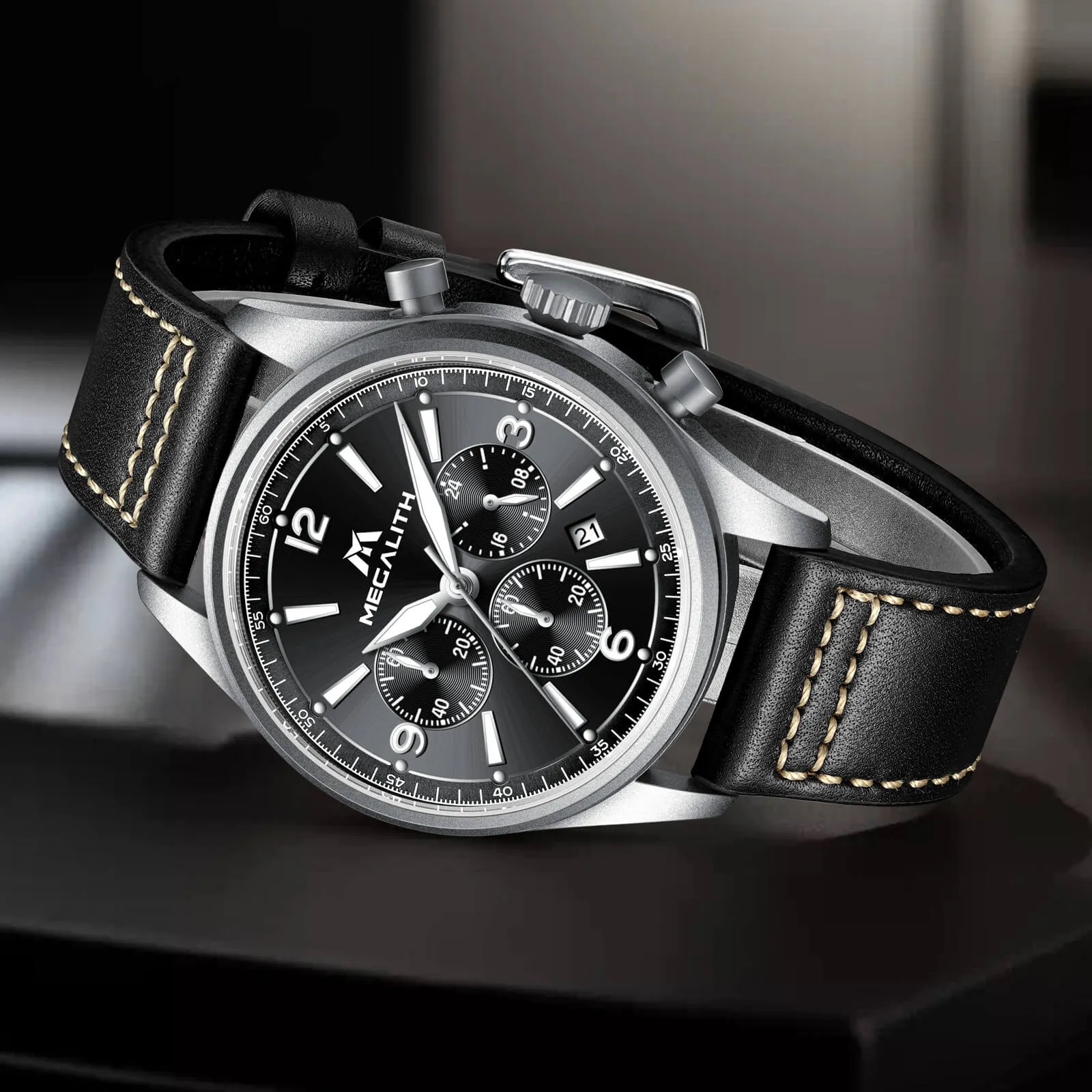 Chronograph Watch | Leather Band | 8246M