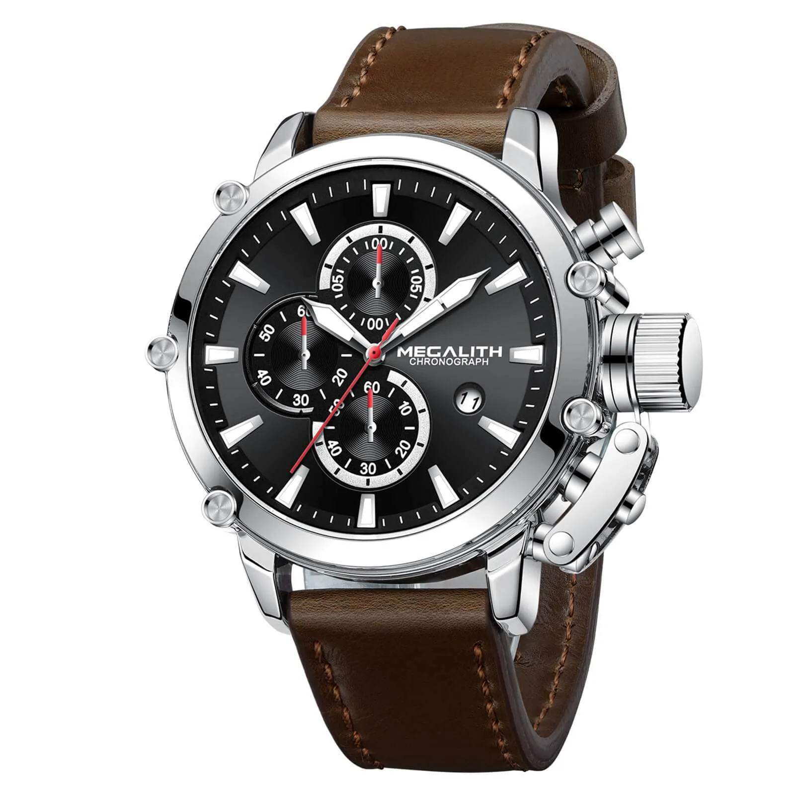 Chronograph Watch | Leather Band | 8262M