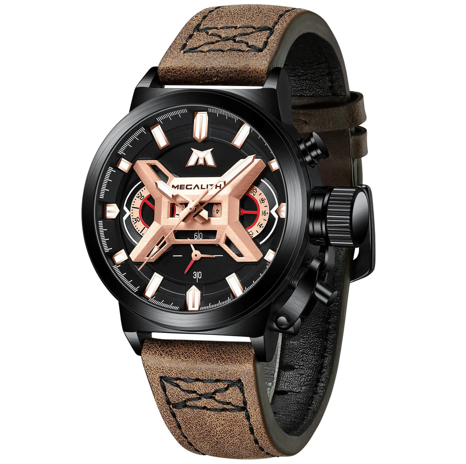 Chronograph Watch | Leather Band | 8263M