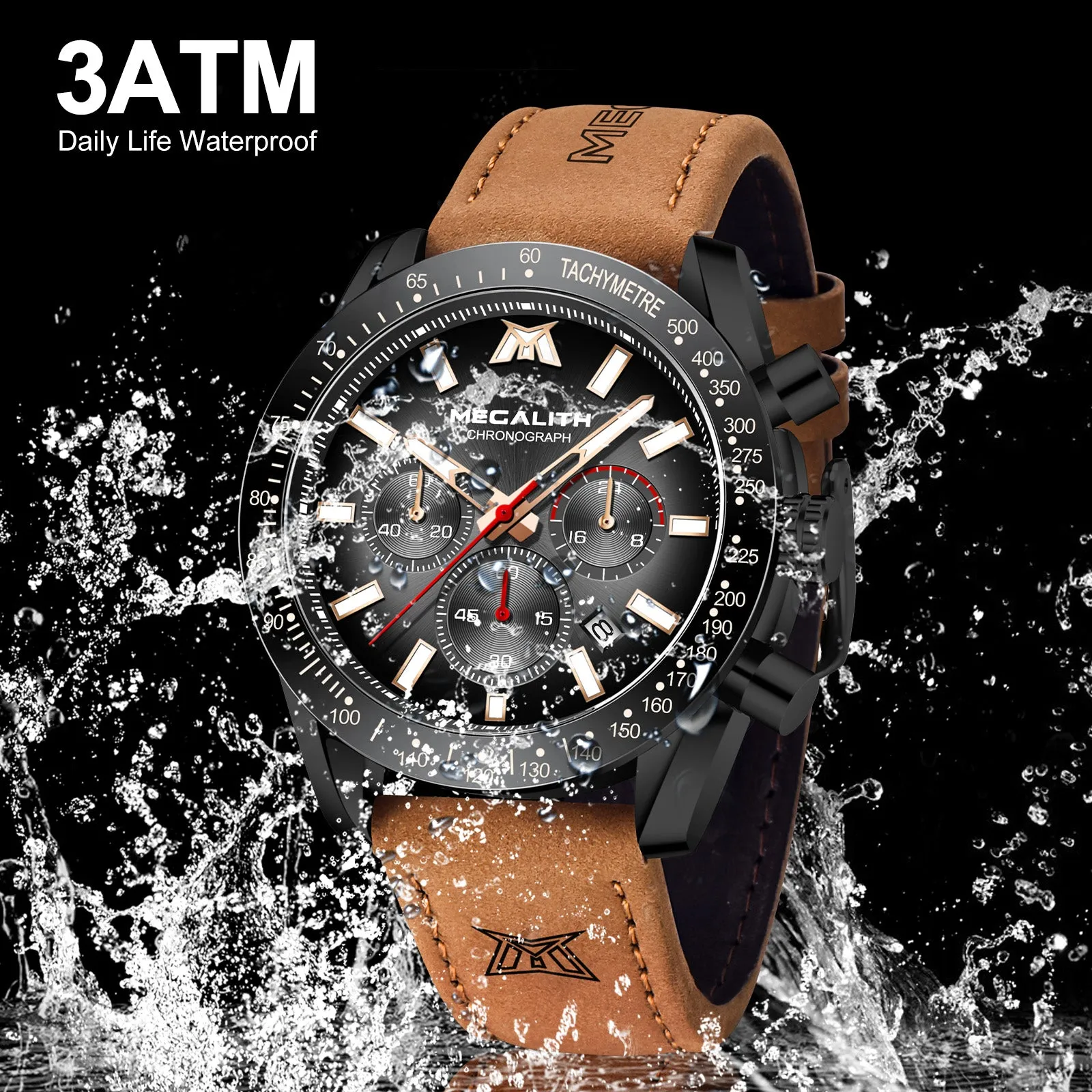 Chronograph Watch | Leather Band | 8274M