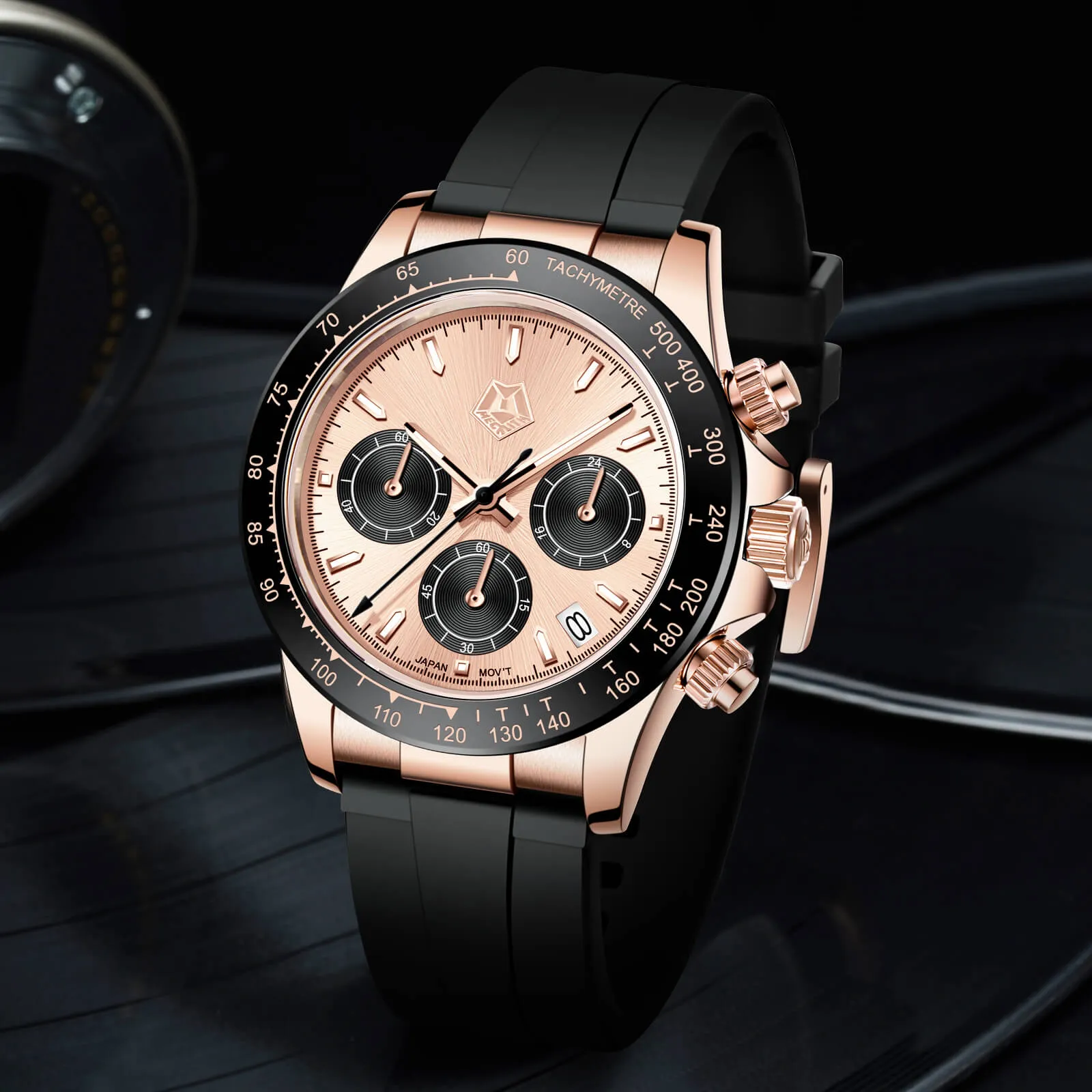 Chronograph Watch | Rubber Band | 8389M