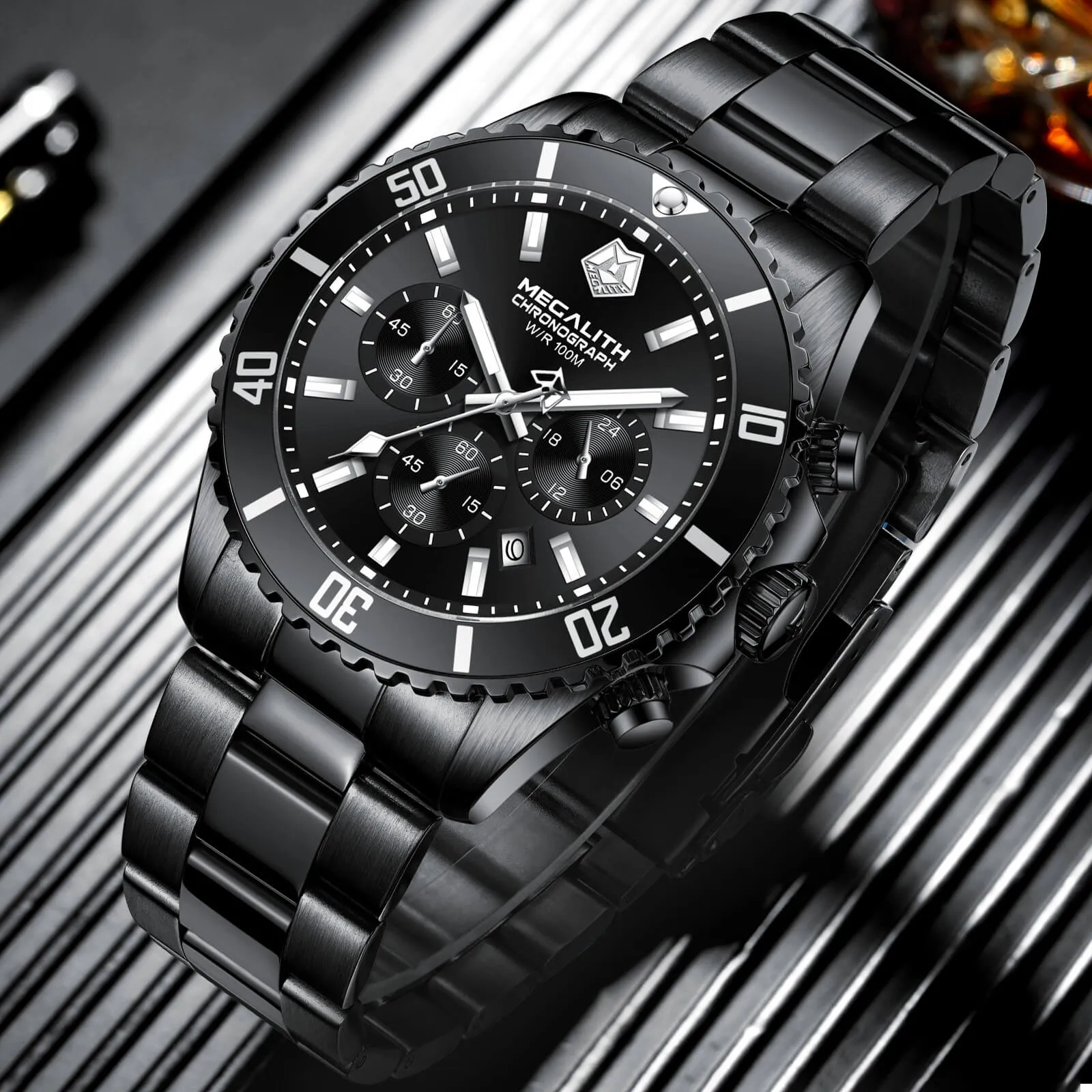 Chronograph Watch | Solid Steel | 8394M