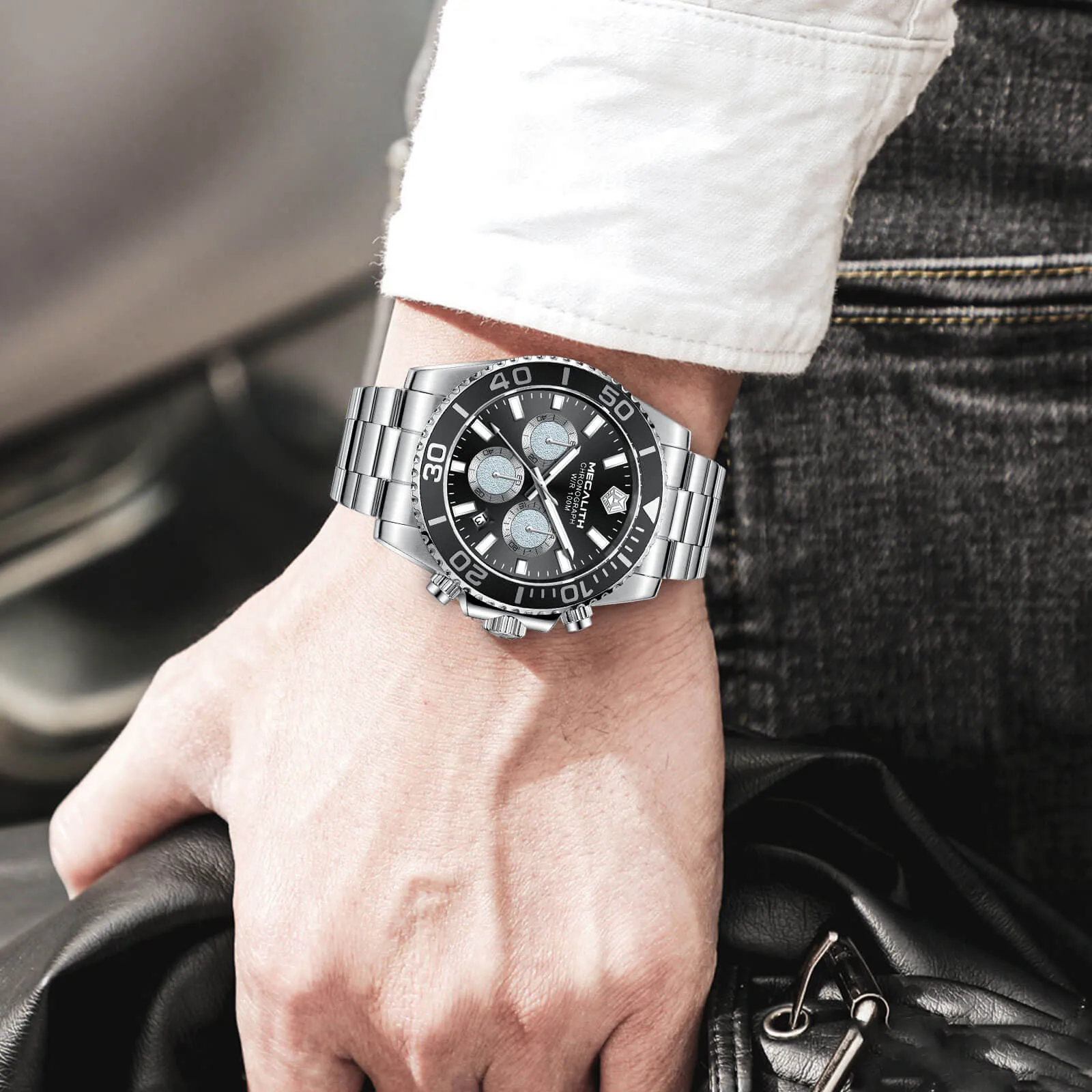 Chronograph Watch | Solid Steel | 8397M